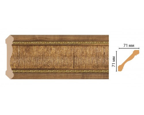Плинтус потолочный DECOMASTER 172-4 (71*71*2400мм)