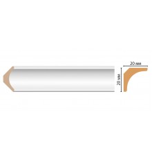Плинтус потолочный DECOMASTER D133-114 (20*20*2400мм)