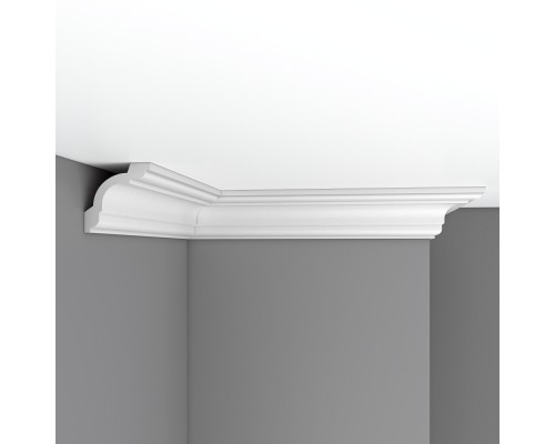 Плинтус потолочный гладкий DECOMASTER 96630F гибкий (75*75*2400мм)