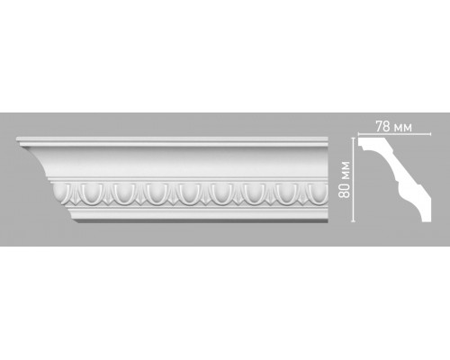 Плинтус потолочный с рисунком DECOMASTER 95023 (80х78х2400мм)