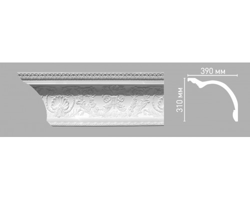 Плинтус потолочный с рисунком DECOMASTER 95146 (310х390х2400мм)