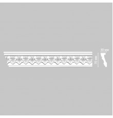 Плинтус потолочный с рисунком DECOMASTER 95214F гибкий (70*30*2400мм)