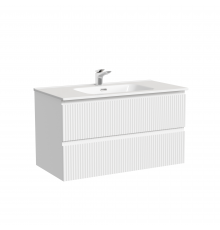 Тумба с раковиной Sancos Snob R 90, bianco, раковина CN7002