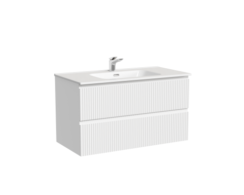 Тумба с раковиной Sancos Snob R 90, bianco, раковина CN7002