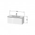 Duravit D-Neo Тумбочка подвесная 101х44x46.2см., раковина, 1 ящик, цвет: Black Oak. 2336100000,  DE426301616