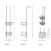Decor Walther DW HGK2 Корзина универсальная 15x12x70см для душа, подвесная, цвет: хром. 0705000