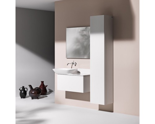 Laufen INO Тумба подвесная 77х35х35см, с раковиной (полка справа), с 1 выдвижным ящиком, цвет: белый матовый. 4.2540.1.030.170.1,  8.1330.2.000.104.1