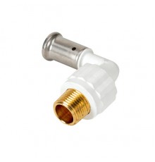 Угольник 90° НР, ПВДФ пресс (белый), 20x3/4 HENCO 5PKW-2005