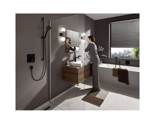 Hansgrohe Vivenis Смеситель для ванны, встраиваемый, цвет: черный матовый. 75415670 Hansgrohe Vivenis Смеситель для ванны, встраиваемый, цвет: черный матовый. 75415670