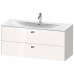 Duravit Brioso База подвесная 122x47.9x55.5см с раковиной, 2 ящика, цвет: глянцевый белый. 2344120000,  BR431402222