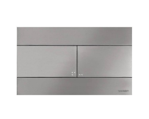 Duravit DuraSystem Beta 140 Клавиша смыва для унитаза, цвет: сталь брашированная . WD5140070000/WF5140043010 Duravit DuraSystem Beta 140 Клавиша смыва для унитаза, цвет: сталь брашированная . WD5140070000/WF5140043010