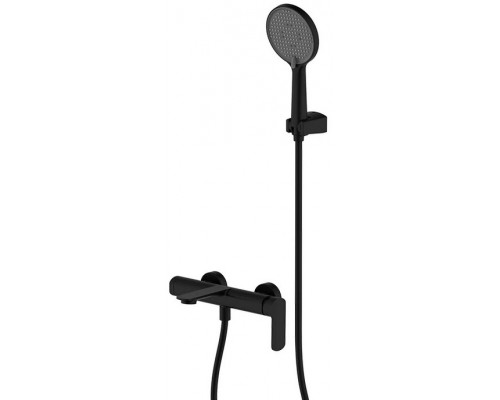 AQM6313MB Monza Смеситель для душа, с душевым набором, Ø120 мм, 3 режима, Черный матовый AQM6313MB