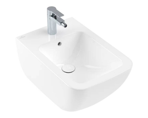 VilleroyBoch Venticello Биде подвесное 37.5х56х28.5см., 1 отв., цвет: альпийский белый. 44110001