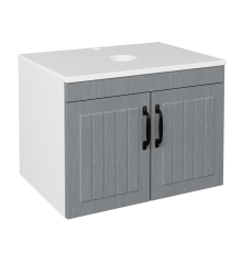 Тумба под раковину со столешницей DIWO Сочи 60 подвесная, антрацит