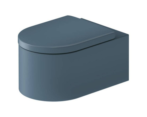 Duravit Millio Унитаз подвесной, 37х57см.,  декор Smooth, крепление в компл., цвет: синий матовый. 250409FB