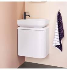 Burgbad B.ME Комплект мебели 50х34х64см., DX, подвесной, 1 дверца, c раковиной, с 1 отв., цвет: белый матовый. SGUC050RF5981G0126C0037*1,  SIIN040