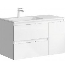 AQ ACC0109LW Accent Тумба под умывальник левая, Белый, 914х445х558 мм ACC0109LW
