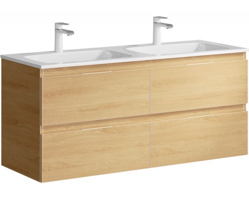 AQ ACC0112DZ Accent Тумба под умывальник, Дуб золотой, 1214х445х558 мм ACC0112DZ