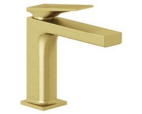 KLUDI 54289N075 DECUS Однорычажный смеситель на умывальник 110, PUSH-OPEN, EcoPlus, брашированное 54289N075