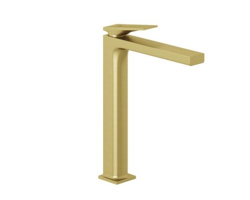 KLUDI 54298N075 DECUS Однорычажный смеситель на умывальник 240, без донного клапанa,, брашированно 54298N075