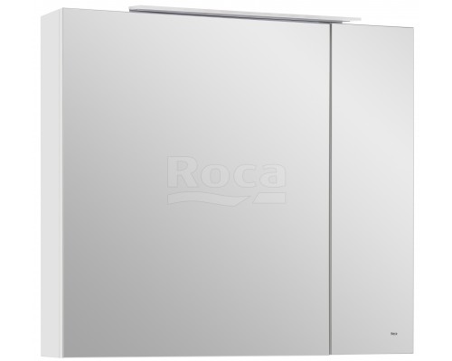 Roca A857647806 Oleta Шкаф зеркальный, 800х700х137 мм, LED светильник, Белый глянцевый A857647806