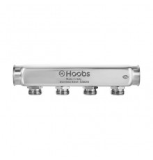 Коллектор Hoobs, нерж. сталь, без регулировки, 1 х3/4 -4 вых.. HB-INCGO-111504