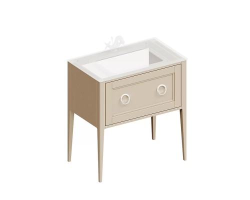 Kerama Marazzi Plaza Classic Тумба напольная 80см, 1 ящик, цвет: капучино матовый. PL.CN.80.1\CAP.M