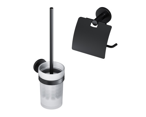 Набор Держатель AM.PM X-Joy A85A341422 черный + Ершик A85A33322 черный