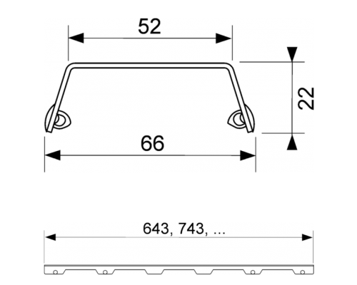 TECEdrainlinе Решетка steel II, 1500 мм, цвет: сталь, матовая. 601583