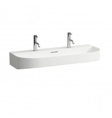 Laufen Sonar Раковина 100x42x14см., накладная, 2 отв., цвет: белый. 8.1634.7.000.107.1