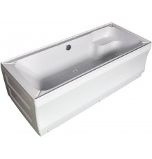 Акриловая ванна WEMOR 150/70/55 S 150x70 см, с ножками, с экранами, со сливом-переливом