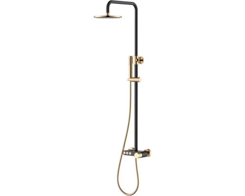 Душевая стойка Boheme Stick 128-BG black diamond gold