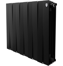 Радиатор биметаллический Royal Thermo Piano Forte 500 noir sable 10 секций, черный