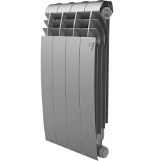 Радиатор биметаллический Royal Thermo BiLiner 500 4 секции, silver satin