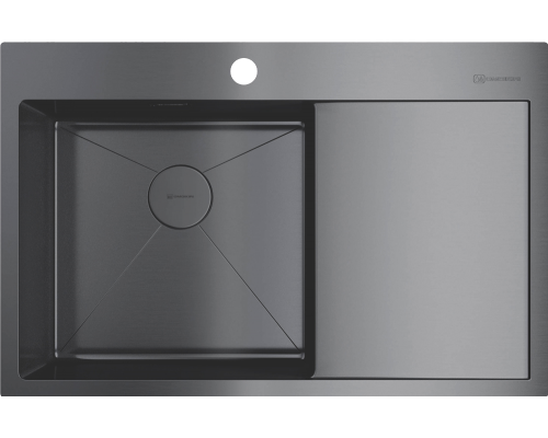 Мойка кухонная Omoikiri Akisame 78 L, вороненая сталь
