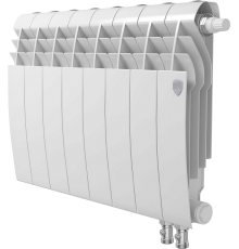Радиатор биметаллический Royal Thermo BiLiner 350 VR, 8 секций, bianco traffico