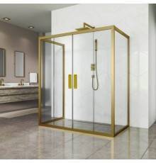 Душевой уголок Kubele DE019 R4U-CLN-BR 140х90 см, профиль бронза