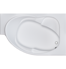 Акриловая ванна Marka One Ergonomika R 175x110 см, угловая, с каркасом, асимметричная