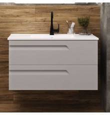 Тумба с раковиной Laparet Atlas 100 кашемир матовый