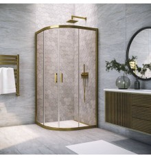 Душевой уголок Vegas Glass ZS Tur Novo h1900 80 05 05 профиль бронза, стекло бронза