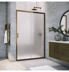 Душевая дверь в нишу Vegas Glass ZP Tur Novo h1900 145 05 10 профиль бронза, стекло сатин