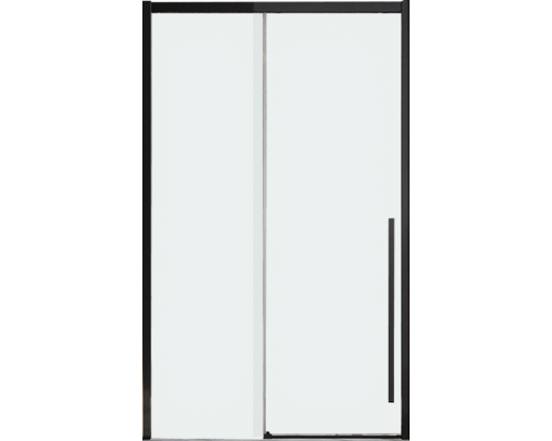 Дверь для душевого уголка Veconi Premium Trento PTD-30B 120 см, профиль черный матовый, стекло прозрачное