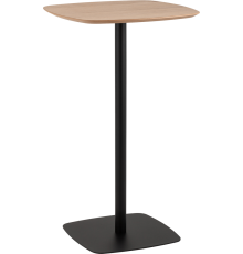 Барный стол Stool Group Form 60x60 см, светлое дерево, черный