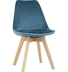 Стул Stool Group Frankfurt велюр синий