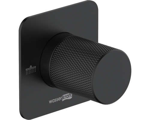 Переключатель потоков Wasserkraft Fulda A299 С ВНУТРЕННЕЙ ЧАСТЬЮ, на два потребителя, черный soft-touch