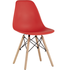 Комплект стульев Stool Group Eames DSW разборный каркас, красный 4 шт