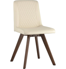 Комплект стульев Stool Group Marta сидение бежевый полиуретан, ножки орех, 4 шт