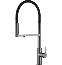 Смеситель для кухни Paulmark Tornado To213402-GB глянцевый черный