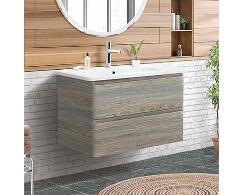 Тумба под раковину BelBagno Albano-Cer 80 подвесная, pino scania
