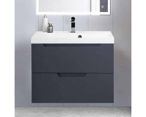 Тумба под раковину BelBagno Vittoria 80 подвесная, grigio opaco